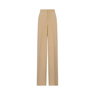 Max Mara Straight Trousers, female, Brown, Size: 2XS Pantalone Palanca