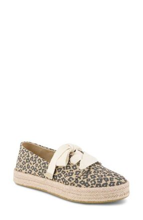 Toms Carolina Lace-Up Espadrille in Beige/Khaki at Nordstrom, Size 7.5