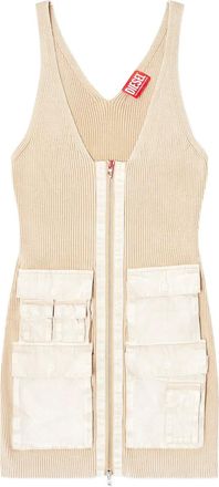 Diesel Abito corto M-Gabrielle con tasche cargo - Toni neutri