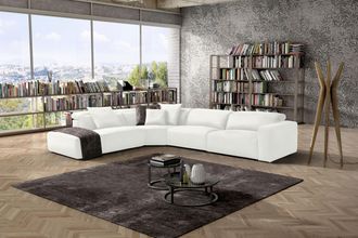 Egoitaliano Ecksofa »Beverly, extravangantes Designsofa mit erstklassigem Sitzkomfort« wahlweise mit elektrischer Relaxfunktion, Kopfteilverstellung