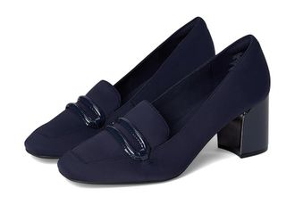 Anne Klein Toni Womens Dress Sandals Navy Stretch : 9.5 M