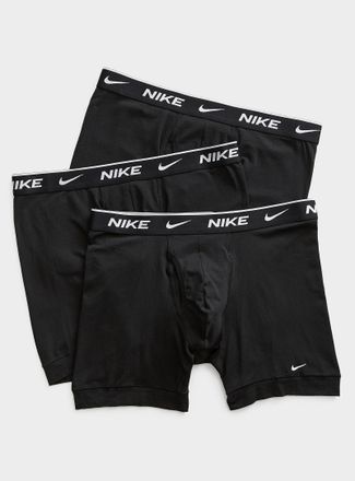 Nike Mens 6 logo trim boxer briefs Dri-FIT Essential 3-pack