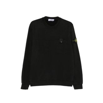 Stone Island Logo-patch Chest-pocket Sweatshirt