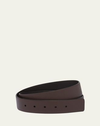 Prada Mens Reversible Saffiano Leather Belt Strap