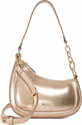 Dune London Direction Leather Shoulder Bag in Gold at Nordstrom