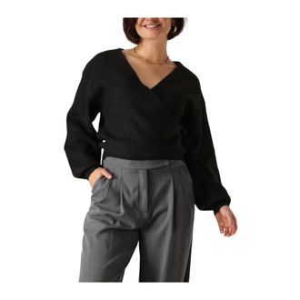 Another Label Dames, Truien, Zwart, Maat: M