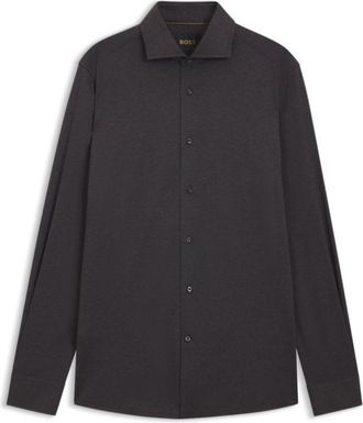 BOSS Slim-fit shirt in Italian-made cotton