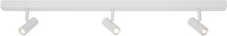 Nordlux Regleta de techo lineal blanco minimalista led con 3 puntos de luz