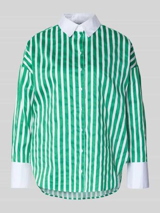 Christian Berg Regular Fit Hemdbluse mit abgerundetem Saum in Gruen, Gr&ouml;&szlig;e 34