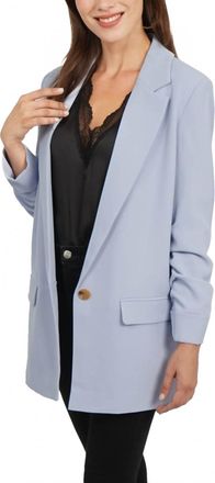 Love Token Sabrina Boyfriend Blazer In Blue