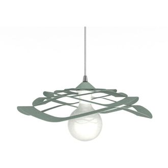 Lumicom Kami Plafoniera, 1X E27, max 42W, metallo, verde iceberg, D.40cm - Lumicom