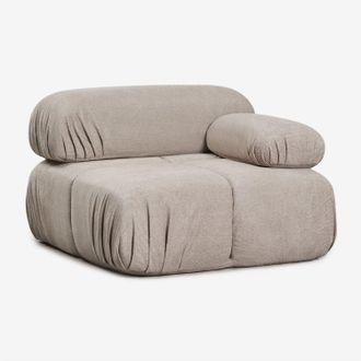 Sklum M&oacute;dulo Esquinero Derecho Para Sof&aacute; Modular En Boucl&eacute; Envasado Al Vac&iacute;o Kendall Sklum