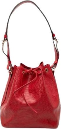 Louis Vuitton Pre-owned Bucket Bags, female, Red, Size: ONE SIZE Pre-owned Petit Noe