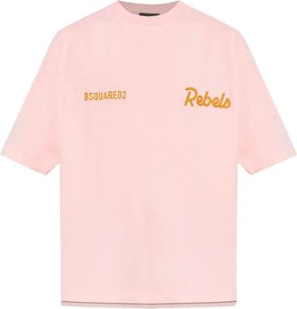 Dsquared2 T-shirt con logo - Rosa
