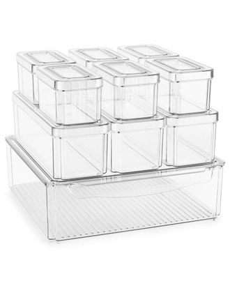 Sorbus 10-Pack Storage Bins With Lids