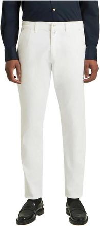 Kiton Katoenen Zomerbroek - Heren - Slim Fit Broeken - Wit - W33 - Katoen - Broeken