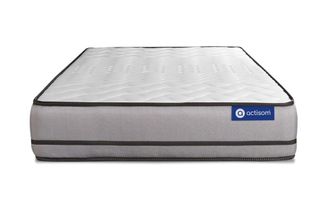 Actisom Colch&oacute;n blanco con l&aacute;tex y espuma viscoel&aacute;stica 120 x 190