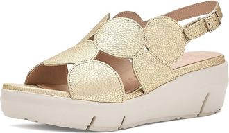 Wonders D-8210 Womens Wedge Shoes Max Platino : 7.5 M, Leather