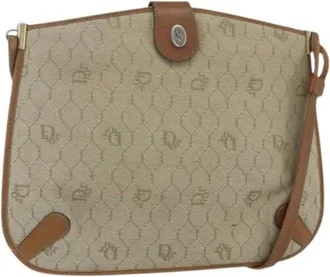 Dior Pre-owned Cross Body Bags, female, Beige, Size: ONE SIZE Pre-owned Vintage Shoulder Bag
