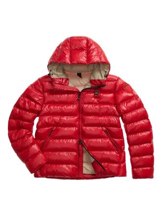 Blauer hooded quilted jacket - men - Polyester/Polyamide - L - Red
