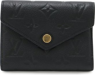 Louis Vuitton Black Noir Monogram Empreinte Wallet (Tri-Fold) (Pre-Owned)