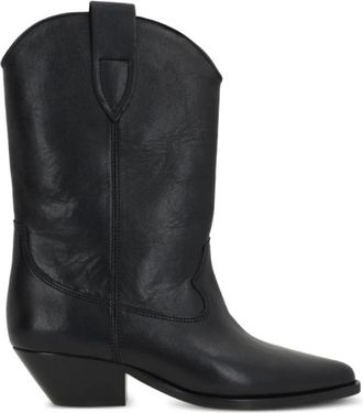 Isabel Marant Schoenen, Dames, Zwart, 37 EU, Leer, Duerto Enkellaarsjes