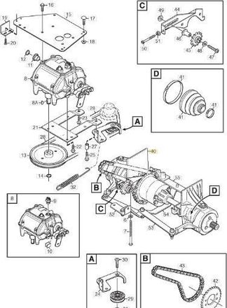 STIGA Sports Eje Trasero Kit Original Stiga - 1134-7760-01
