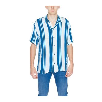Jack & Jones Heren, Overhemden, Blauw, Maat: XL Viscose