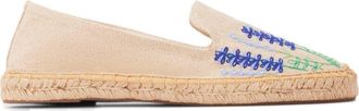 Soludos The Smoking Embroidery Espadrille in Bluebonnets - Natural Undyed at Nordstrom, Size 11