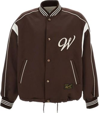 Wooyoungmi Oversized Baseball-Stijl Bomberjack - Heren - Bomber jackets - Bruin - M - Jassen