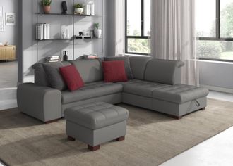 Sit&more Ecksofa »Luxor L-Form« wahlweise mit Bettfunktion, Stauraum und Kopfteilverstellung
