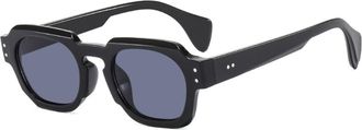 Generic Outdoor Mens Small Frame Sunglasses Womens Vacation Commuter Sun Glasses(Black)