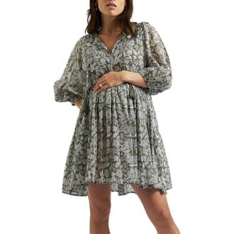 Ripe Cali Nursing Dress in Olive /White at Nordstrom, Size X-Small Au