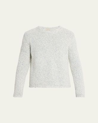 Massimo Alba Mens Nicol Melange Knit Crewneck Sweater