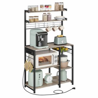 OEM Estanter&iacute;a De Cocina Gris Con Funci&oacute;n De Carga