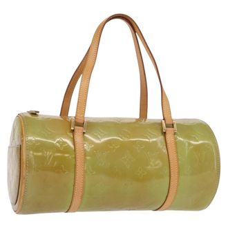 Louis Vuitton Papillon Handbag Kusama Infinity Dots Monogram Vernis Green Patent_Leather Handbag (Pre-Owned)