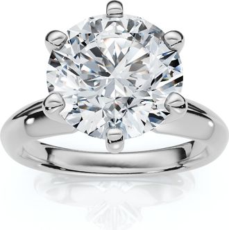 Pompeii3 2 1/2 Carat Certified Diamond Solitaire Engagement Ring 14k Gold Lab Grown