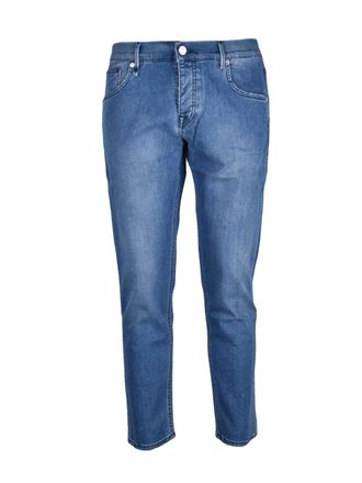 Michael Coal Blue Cotton Elastane Slim Fit Jeans