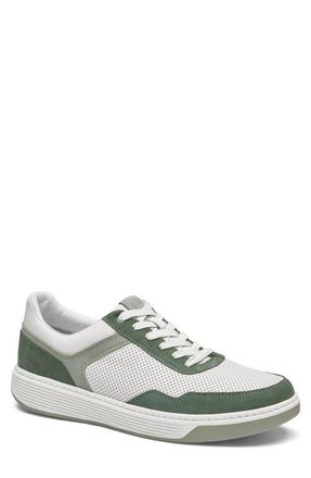 Johnston & Murphy Dawson Sneaker in Sage Multi Suede/Full Grain at Nordstrom, Size 10.5
