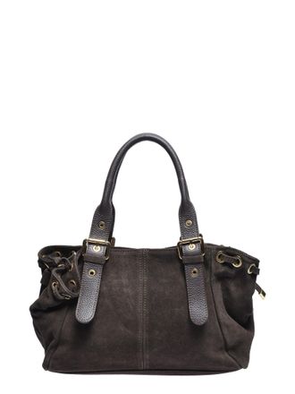 Anna Luchini Bordeauxrood Rundleer Tas