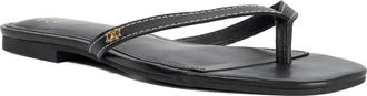 Dune London Ladies LASSLIE Leather Toe Post Sandals Size UK 5 Flat Sandals