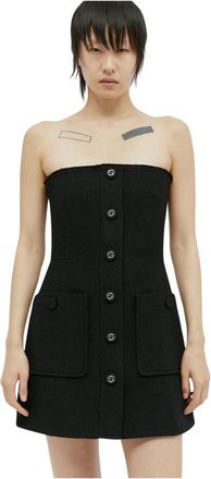 Gucci Dames, Jurken, Zwart, Maat: XS Tweed