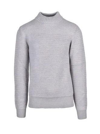 KANGRA Crew Neck Sweater In Extrafine Merino Wool With Textured Pattern