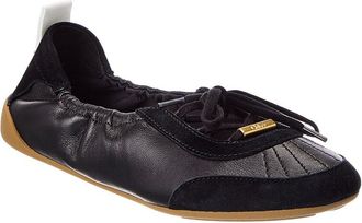 Chlo&eacute; Kick Leather & Suede Ballerina Sneaker