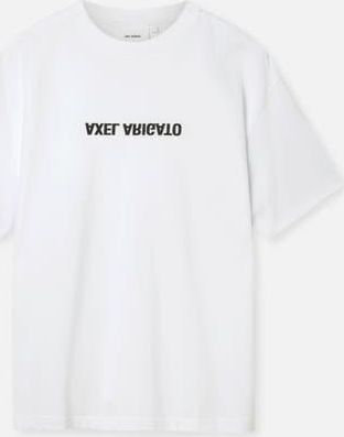 Axel Arigato Distort Washed T-Shirt in White at Nordstrom, Size X-Large
