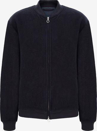 04651/ Slim-Fit-Jacke aus Wolle und Baumwolle