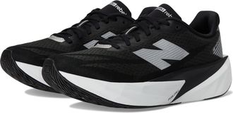 New Balance Mens FuelCell Rebel v5 Running Shoes, Black/Silver Metallic/White, 9.5/M