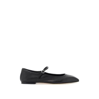 Aeyde Ballerina Shoes, female, Black, 4 1/2 UK, Square Toe Mary Jane Ballerinas