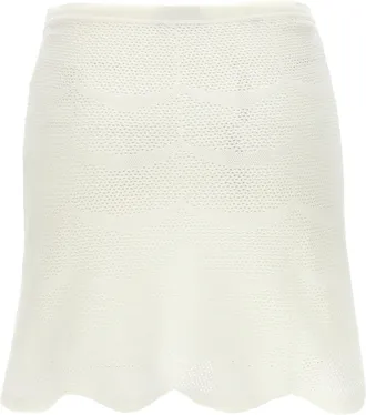 Tom Ford Womens White Cotton Long Skirt