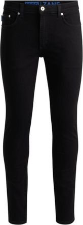HUGO BOSS Extra-slim-fit jeans in black stretch denim
